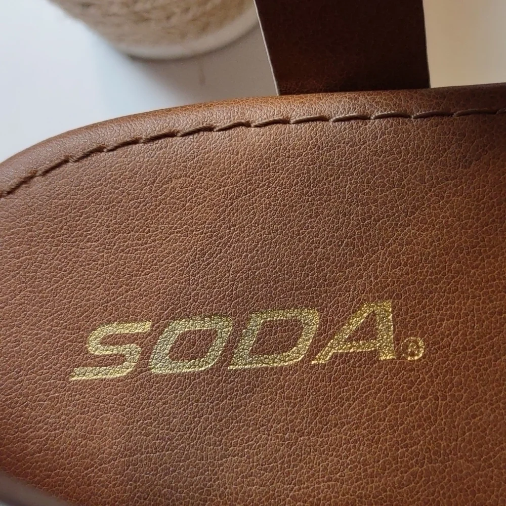 Soda platform snake print sandals